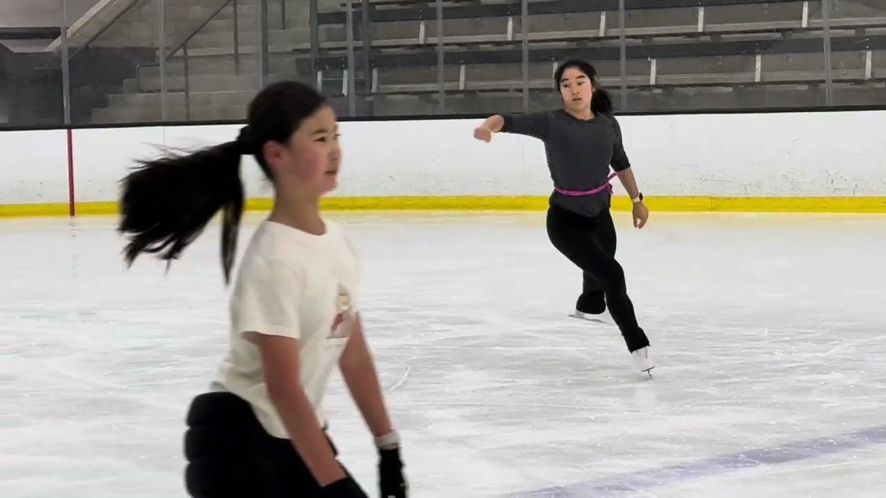 Angelina Wang Gold Skating Skills test