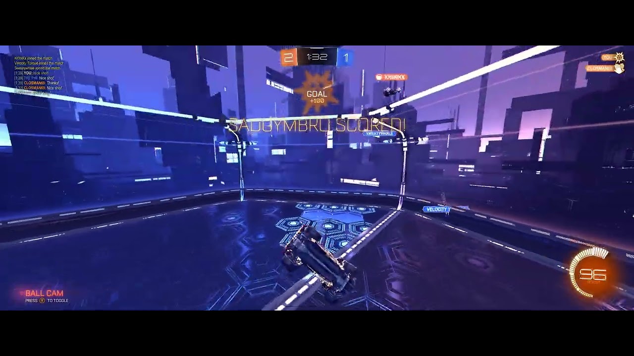 Rocket League drop shot 3 goals under 1 minute