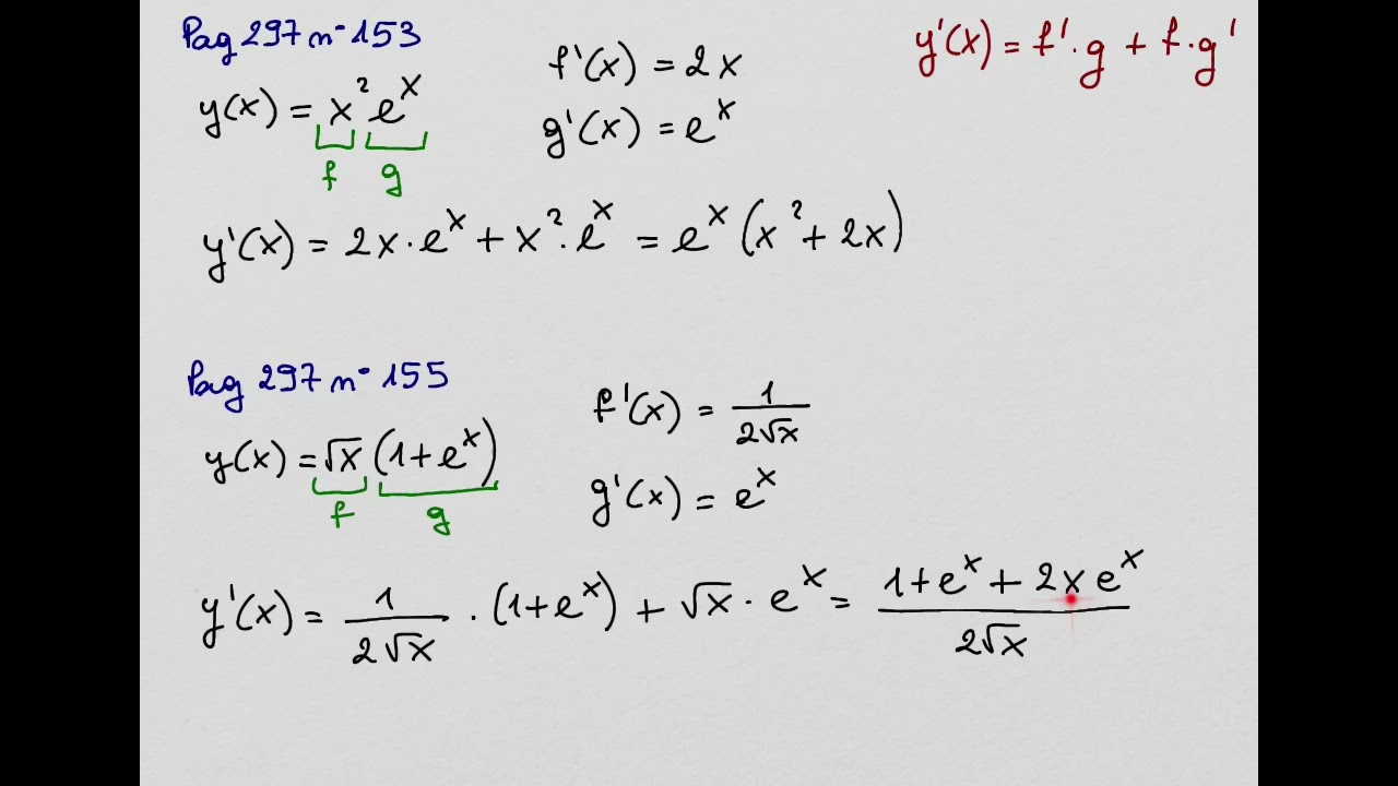 05 - Derivazione Per Prodotti E Quozienti