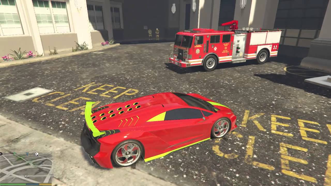 GTA5/2 ASTUCES POUR AVOIR UN CAMION DE POMPIER !