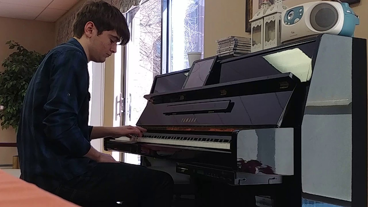 Burning Love piano cover by Joey Peavey at Hunt Community on 031719