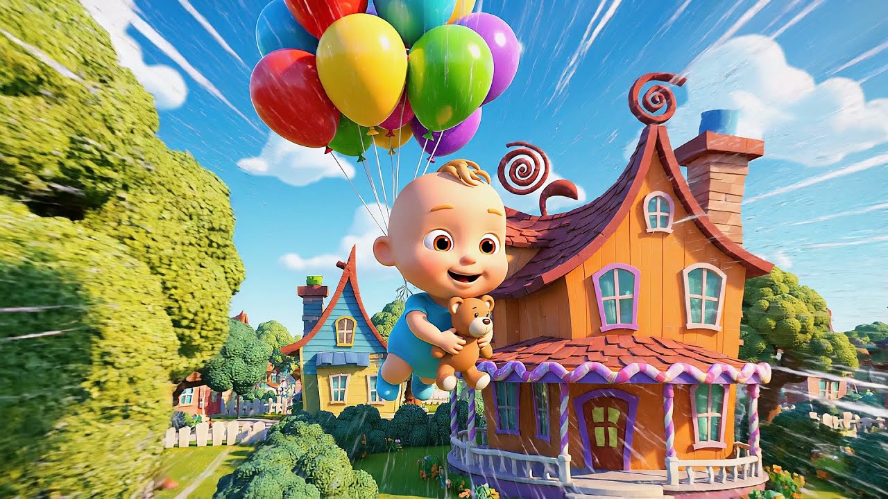 Floating Fortnite Baby Balloon Adventure | Fun Kids Songs & Nursery Rhymes