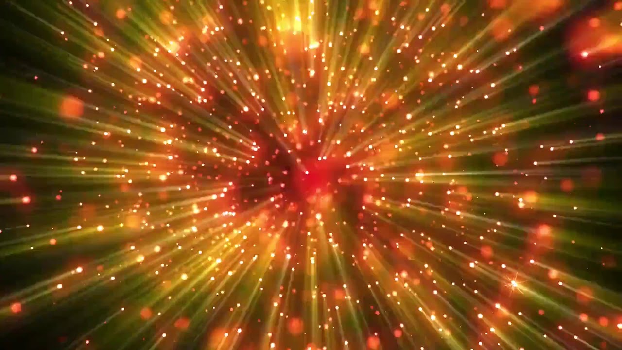A Mix Of Colored and Blue Christmas Lights - Motion Graphics Animated Background