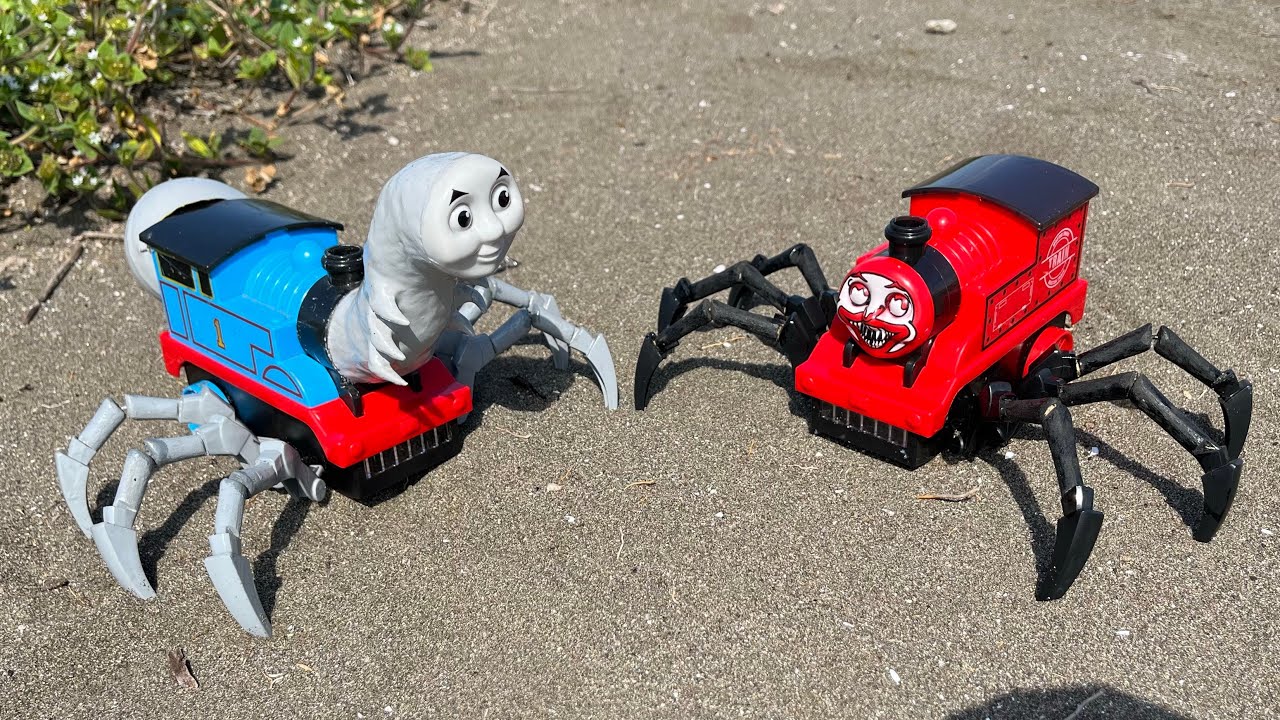 Merakit Mainan Kereta Api Laba-laba Thomas & Friends, Mobil mobilan, Excavator, Monster Truck, Jet.