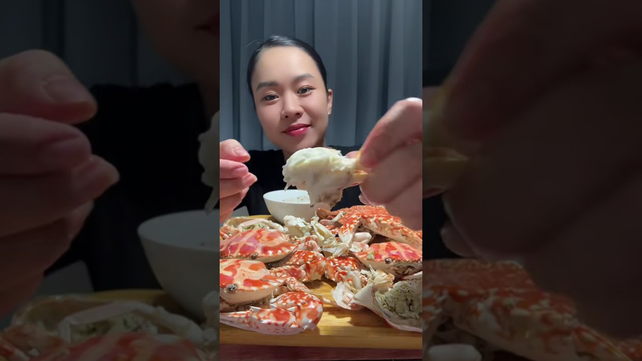 Ăn ghẹ mà mấy bà kêu ăn nhanh 🤭#mukbang #ancungtiktok #ghe