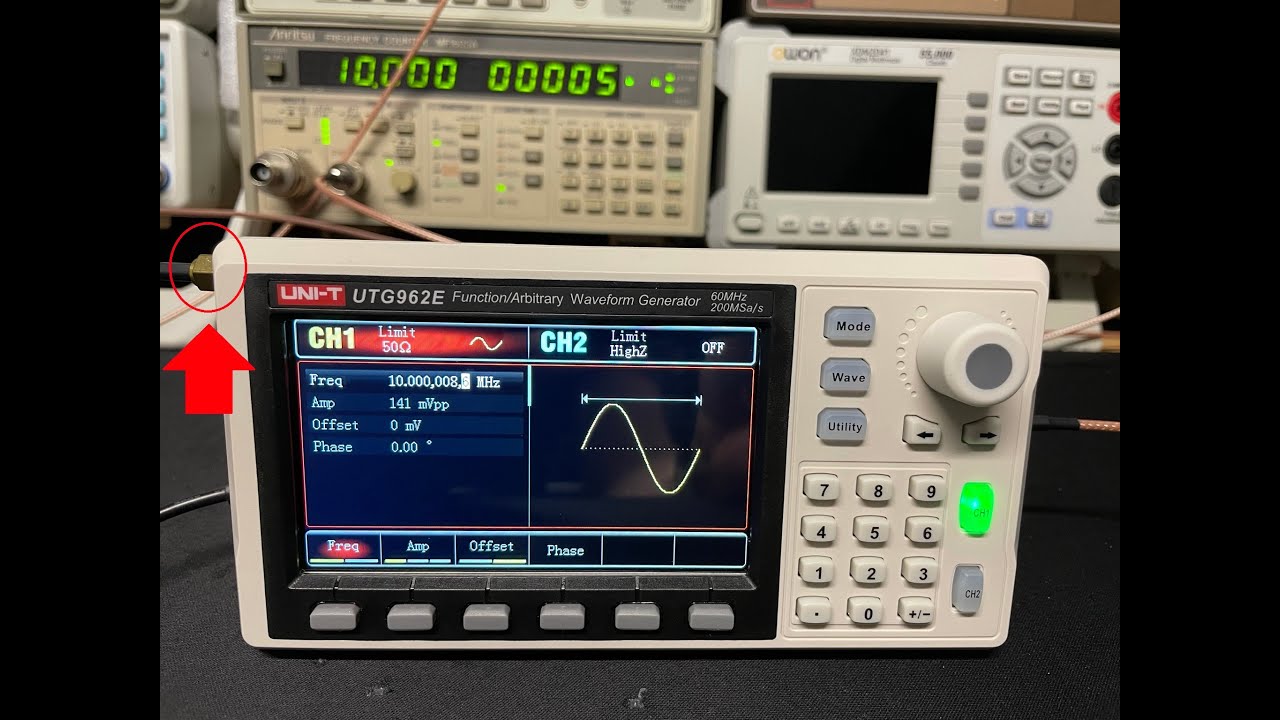 #168 UNI-T UTG962E Quick Test and an External Reference mod attempt