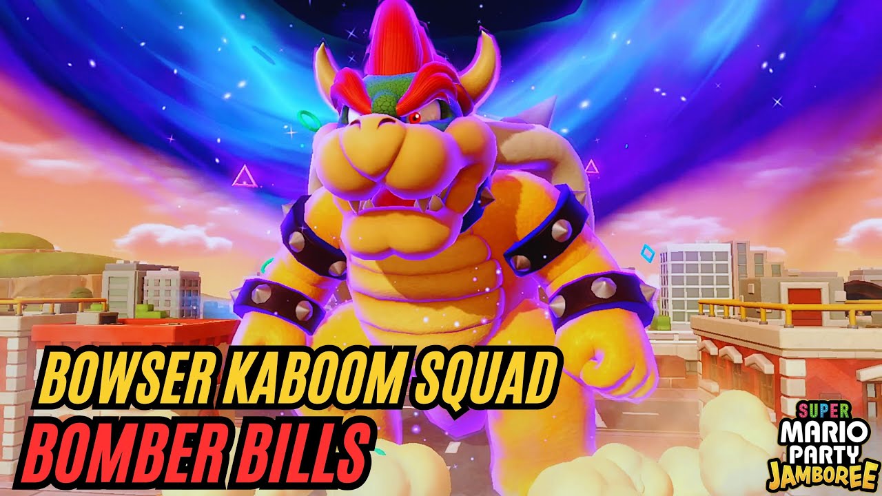 Bowser Kaboom Squad - Bomber Bills Gameplay - Super Mario Party Jamboree - Mario Vs Bowser