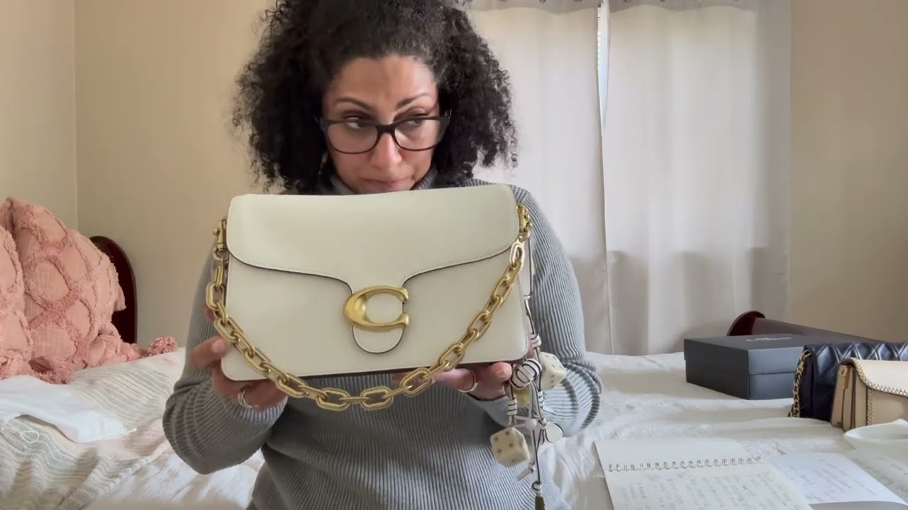 Coach Runway Chain Tabby in Bright White Full Review , What Fits , Mod Shots and Color Comparisons