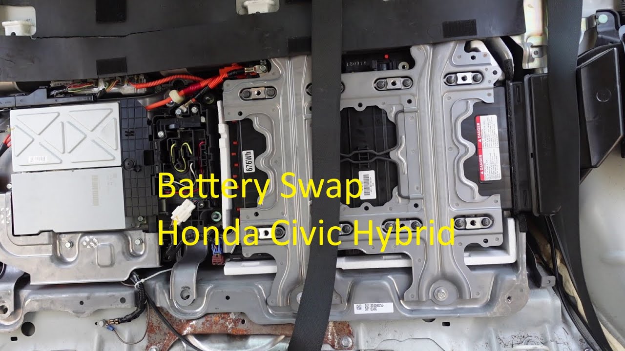 Тестирование замены аккумулятора в Civic Hybrid 2013 года