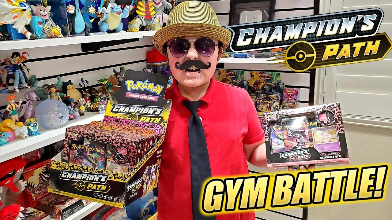 NEW CHAMPIONS PATH PIN PACKS OPENING! ULTIMATE POKEMON CARDS BOX BATTLE! Part 1