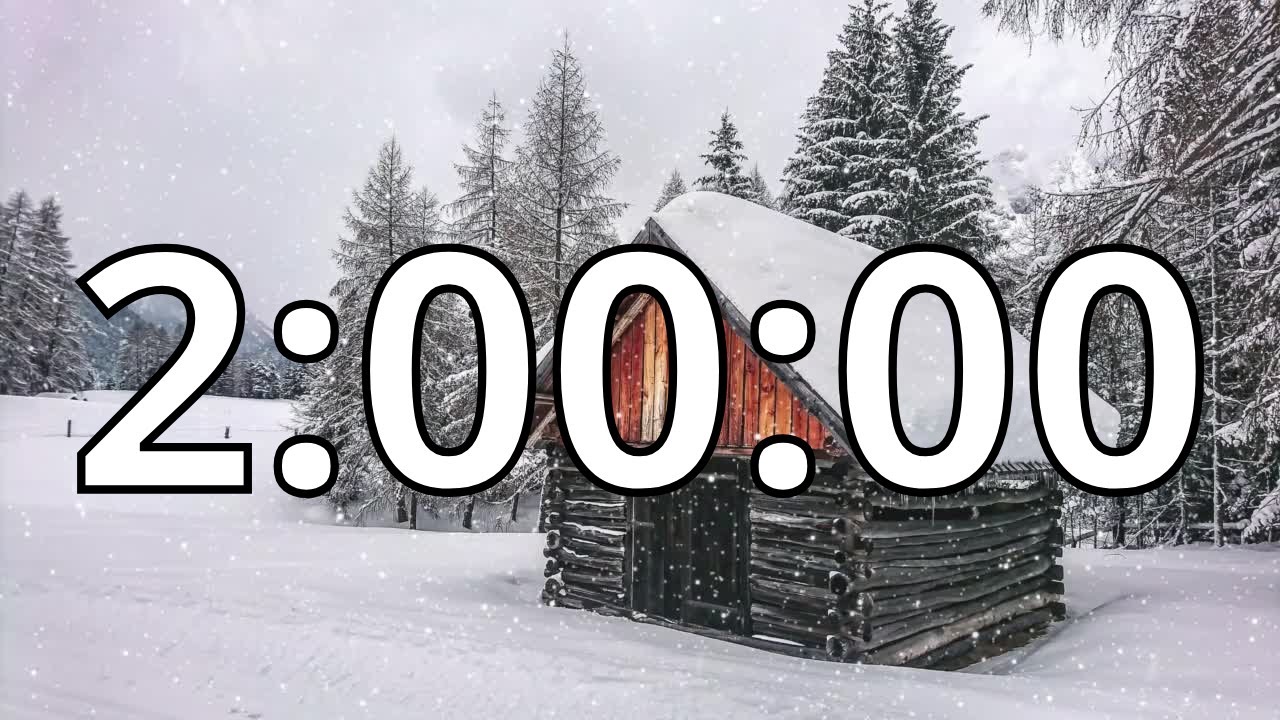 2 Hour / 120 Minutes Timer with Music | Snowfall Timer