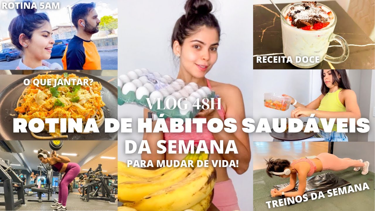 ROTINA DE HÁBITOS SAUDÁVEIS ACORDANDO 5AM | alimentação saudável e treinos para manter a constância!