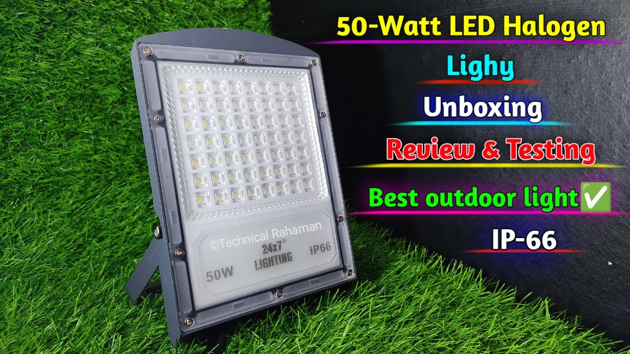 50 Watt LED Halogen Light unboxing | review & testing with price details