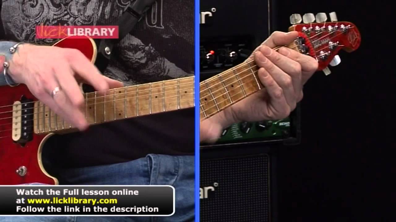 Van Halen Mean Street  Guitar Lesson Tapping Intro with Jamie Humphries Licklibrary