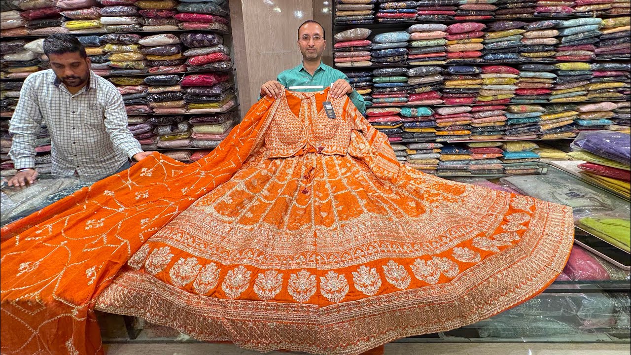 Celebrity Style Lehengas Gowns & Indo Western @ Chickpet Bangalore Courier Available #lehenga #sale