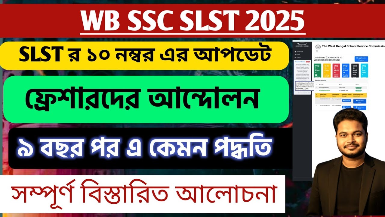 WB SSC SLST 2025: ssc slst marks 10 experience: wb ssc slst interview 2025