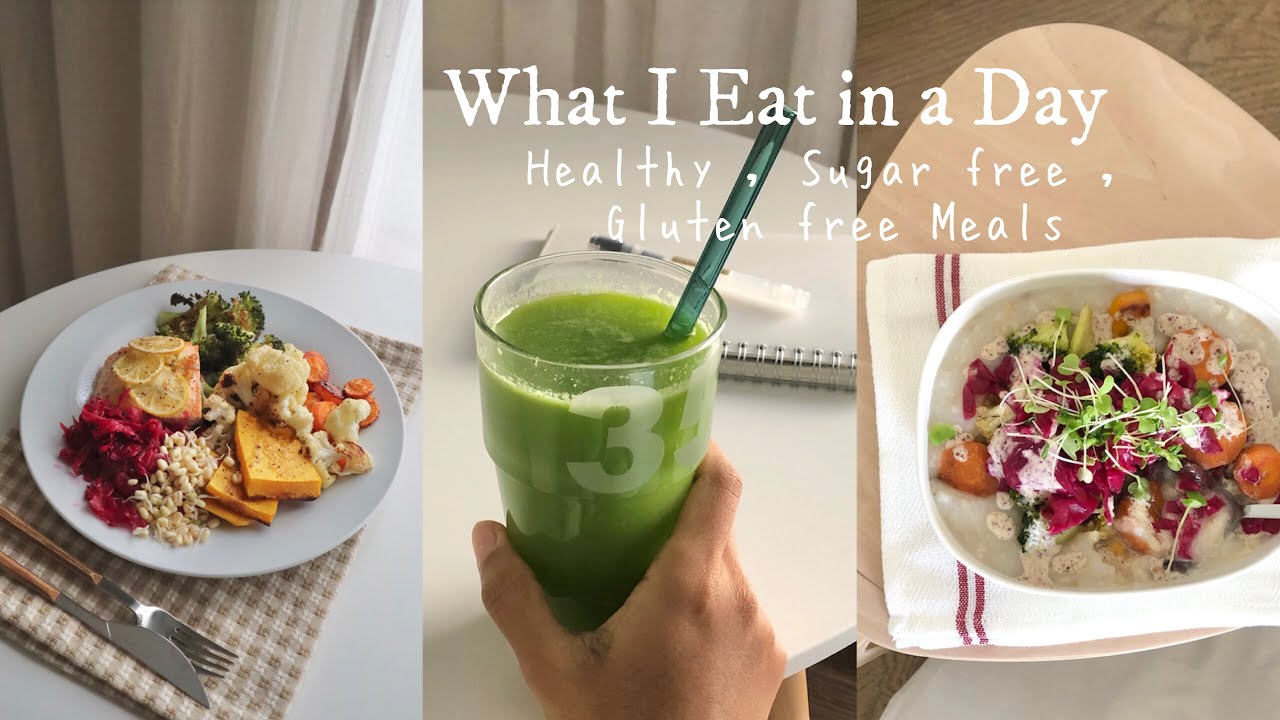وجبات يوم كامل 。صحية 。 بدون سكريات 。 بدون جلوتين ‏What I Eat in A Day
