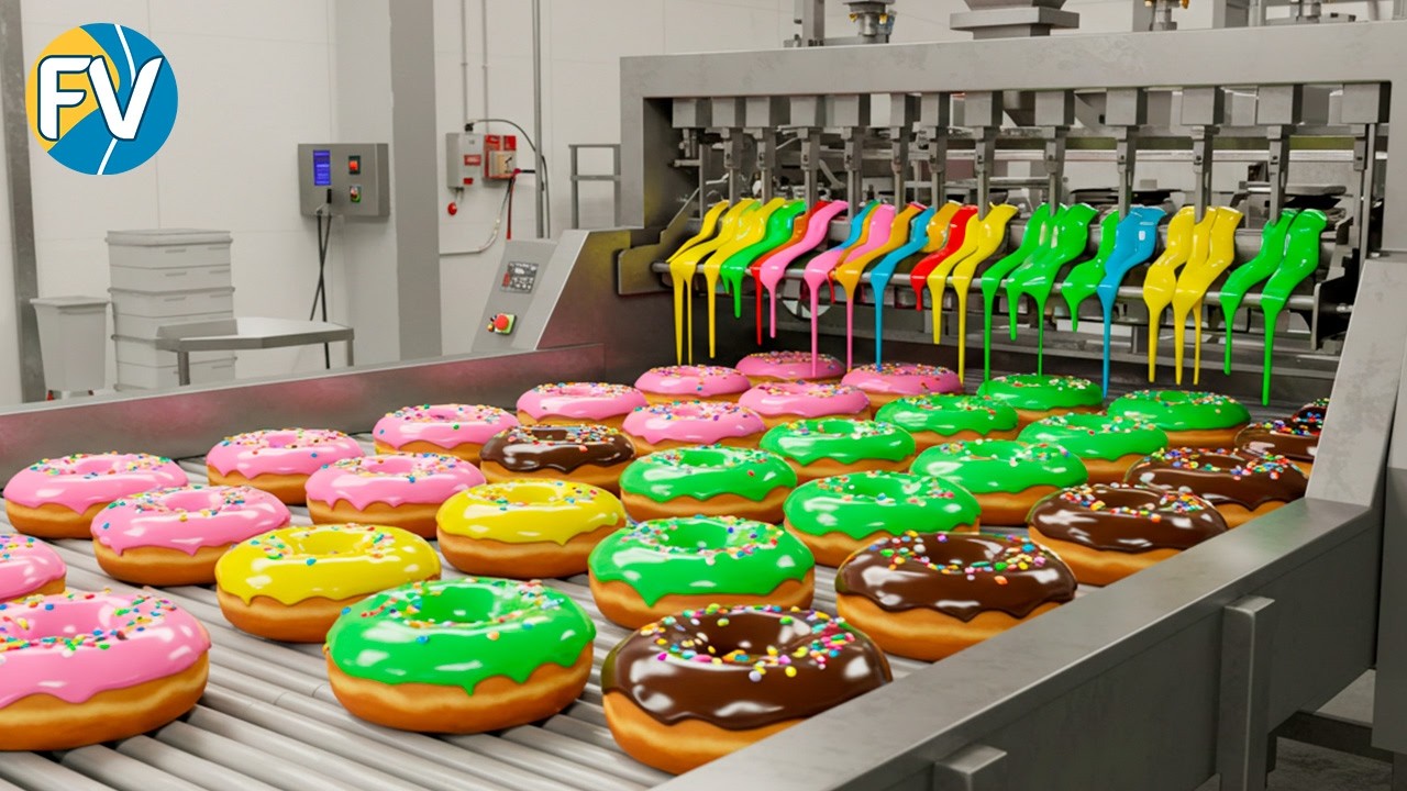 ¡Así se hacen 20 MIL DONAS por hora! Fábricas que parecen de otro planeta 🍩⚙️