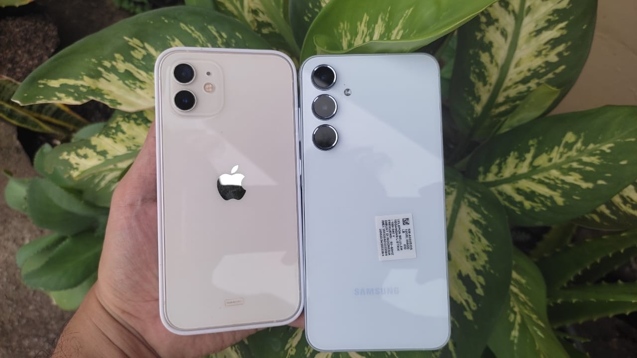 ADU GACOR FOTO IPHONE 12 Vs SAMSUNG GALAXY A55 5G, PILIH MANA?