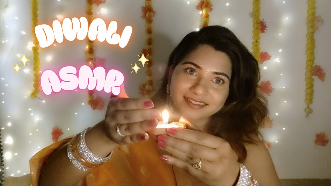 Hindi ASMR 🪔 Soft Diwali Night ✨ | Relaxing Indian Makeup & Sounds | Festival Glow 💫
