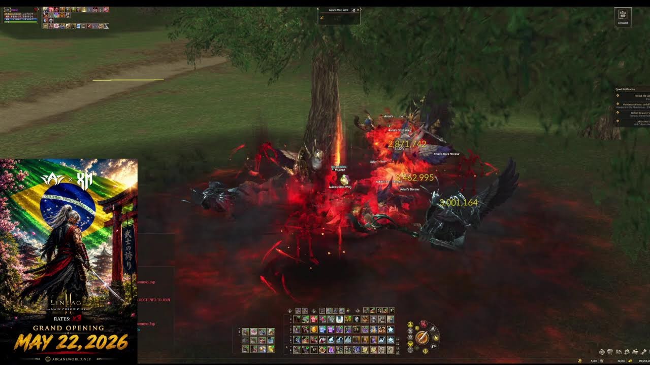 Lineage 2 Death Knight Gameplay