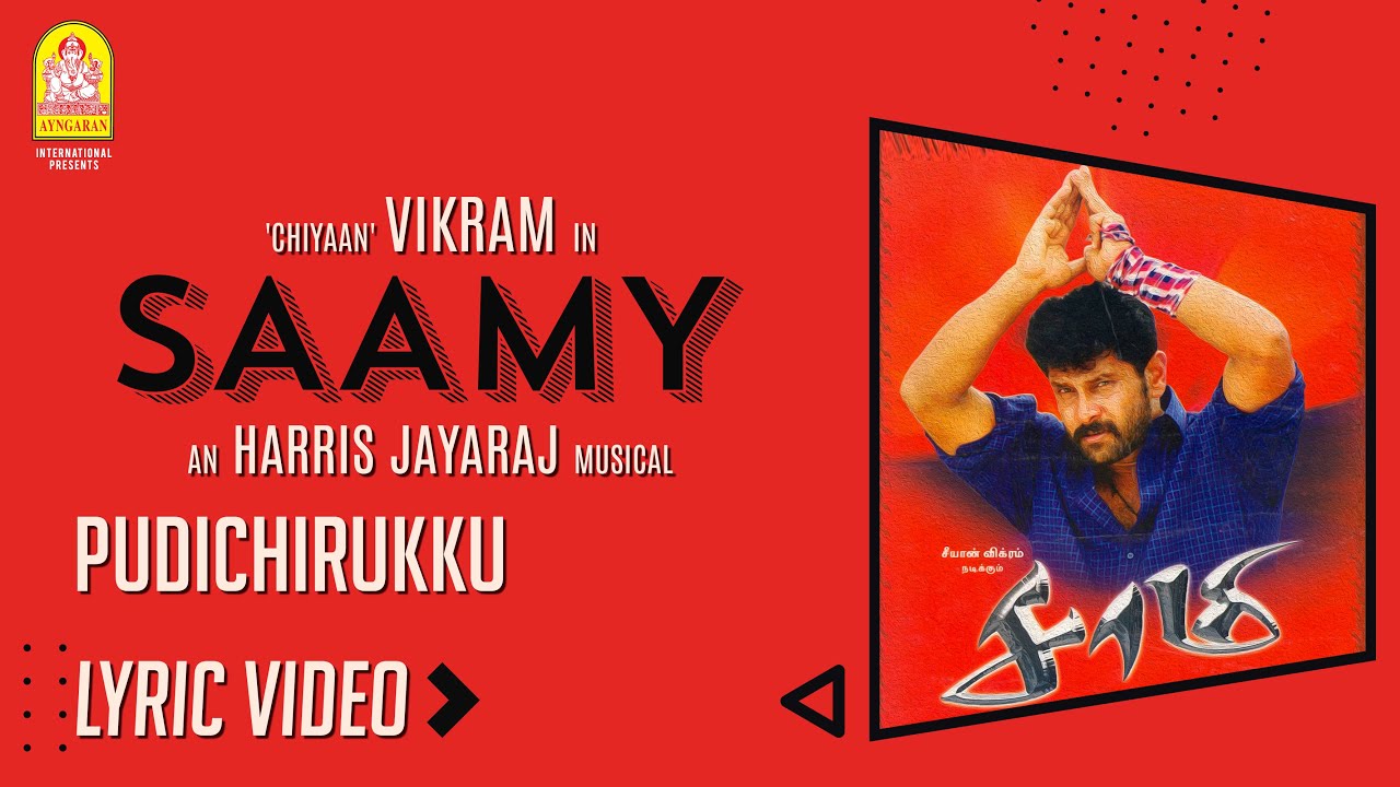 Saamy | Pudichirukku - Lyric Video | Vikram | Trisha | Harris Jayaraj | Ayngaran