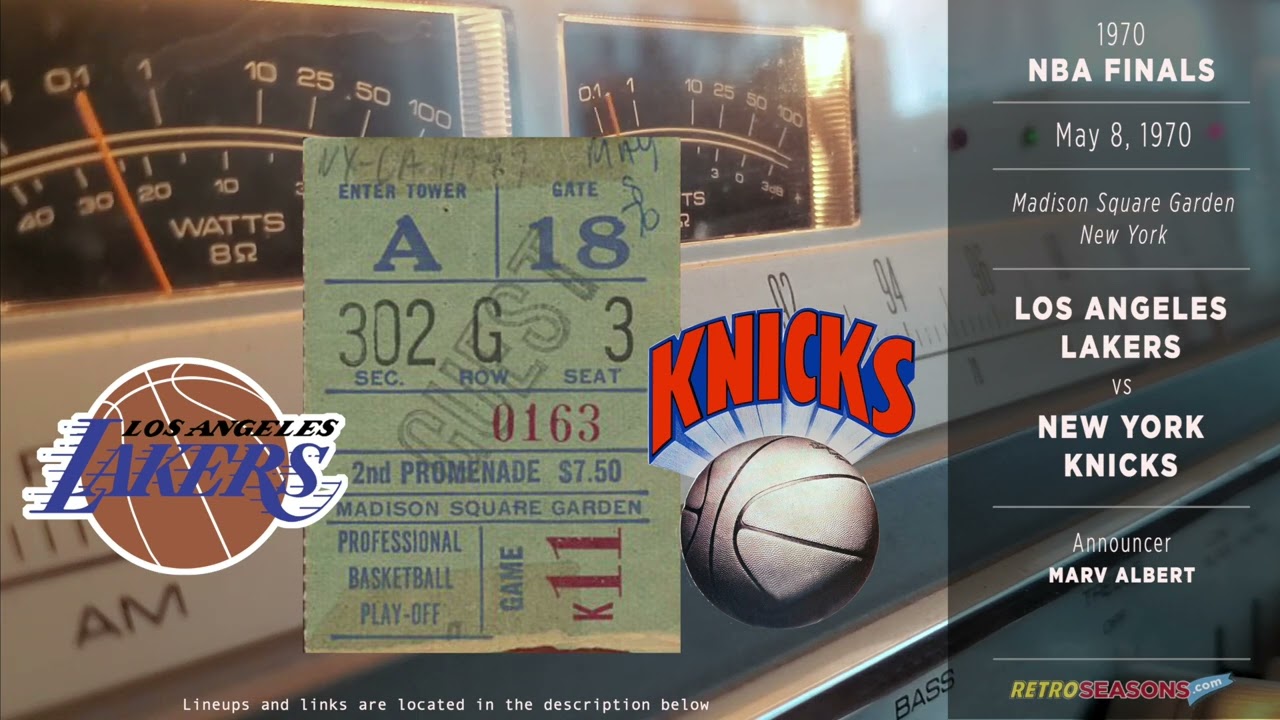 1970-May-08 • NBA Finals Game 7 • Los Angeles Lakers at New York Knicks - Radio