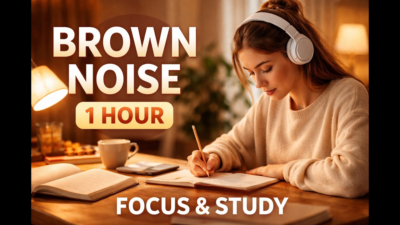 Brown Noise 1 Hour for Focus and Study