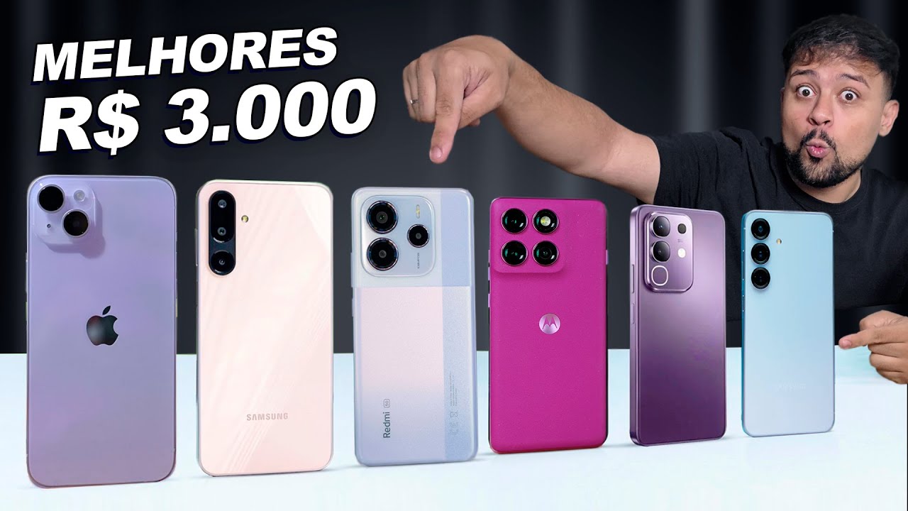 Melhores CELULARES at&eacute; R$3000 de CADA MARCA em 2026! (N&Atilde;O COMPRE SEM VER ISSO)