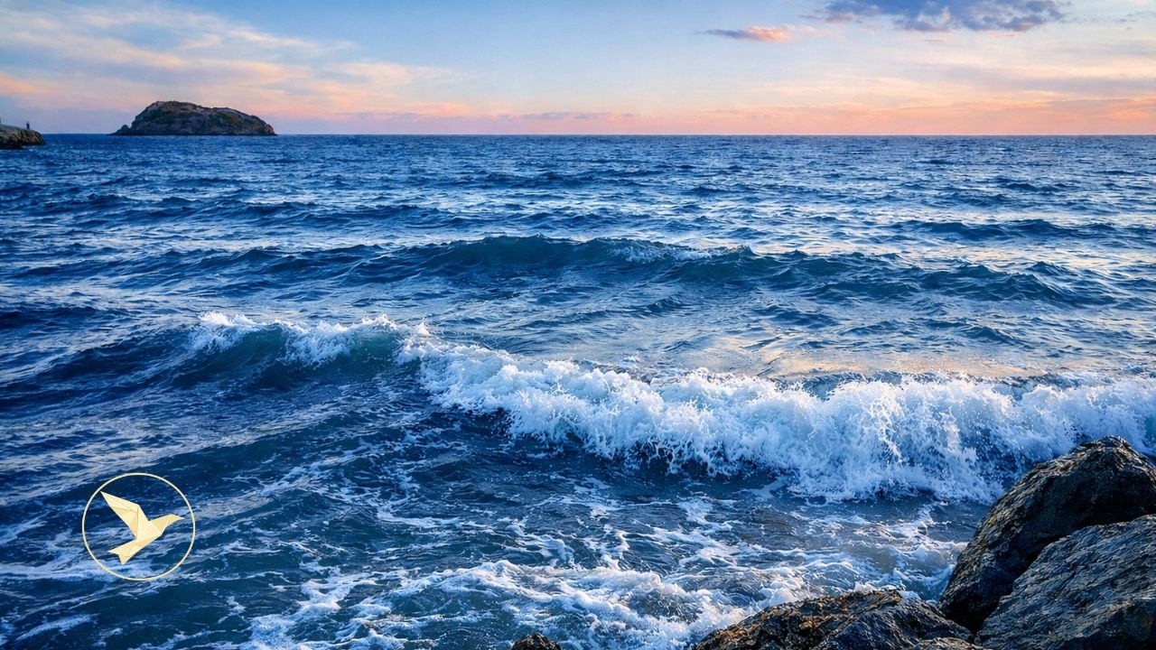 🌊 REAL OCEAN WAVES FOR ANXIETY RELIEF ▶ 11 HOURS DEEP SLEEP ▶ 4K MEDITERRANEAN WHITE NOISE