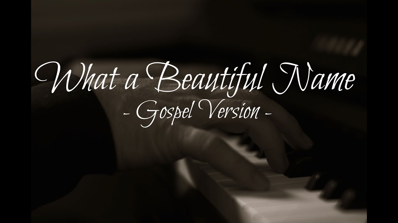What a Beautiful Name - [Gospel Version] Piano Cover Instrumental with lyrics