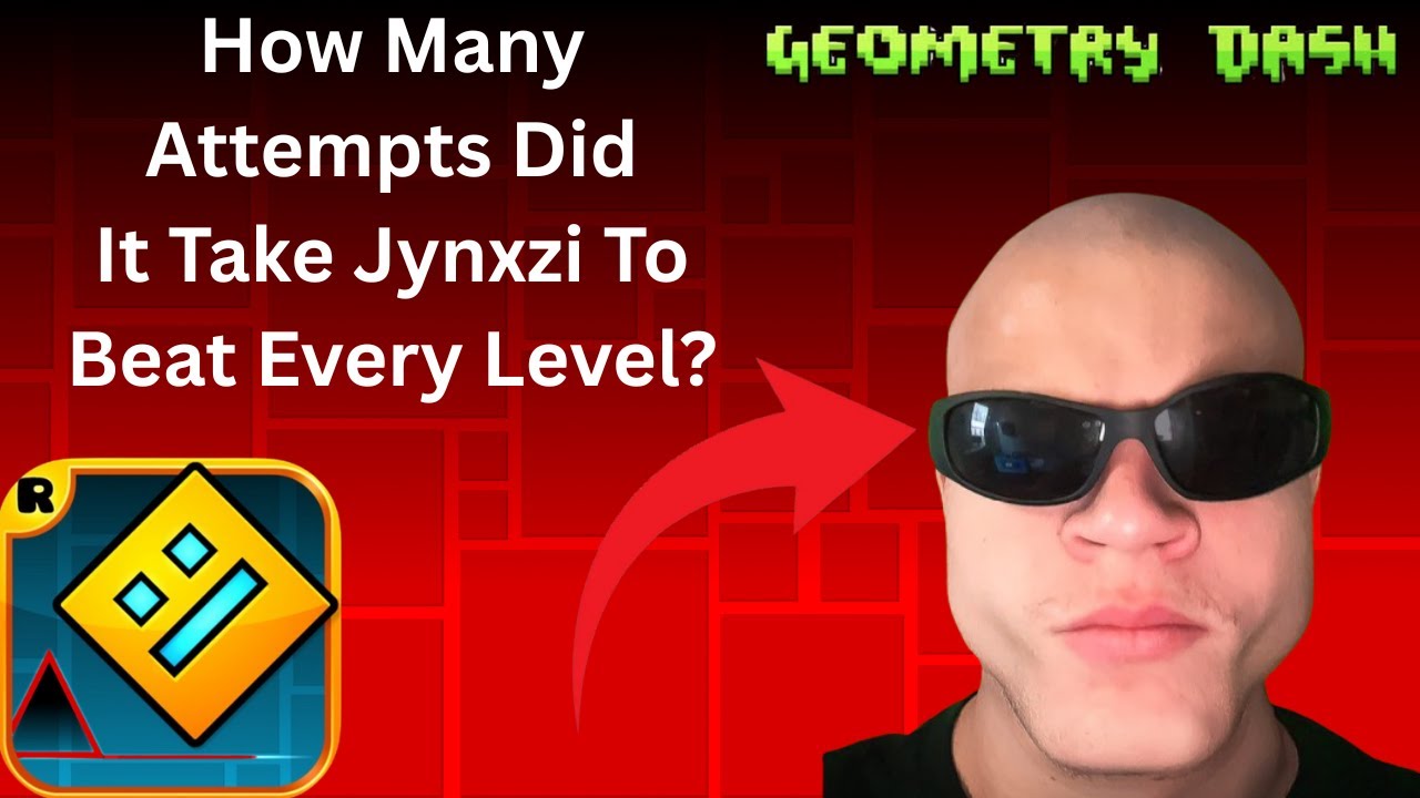 How Many Attempts Did It Take Jynxzi To Beat Every Level In GD?