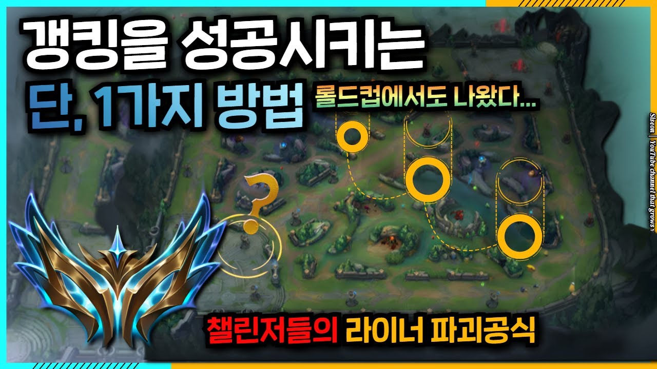 『정글강의』 완벽한 갱킹방법❗챌린저들의 암흑시야 활용법 (롤드컵 제우스 선수도 사용한 벽넘기)(정글운영 강의 3화)