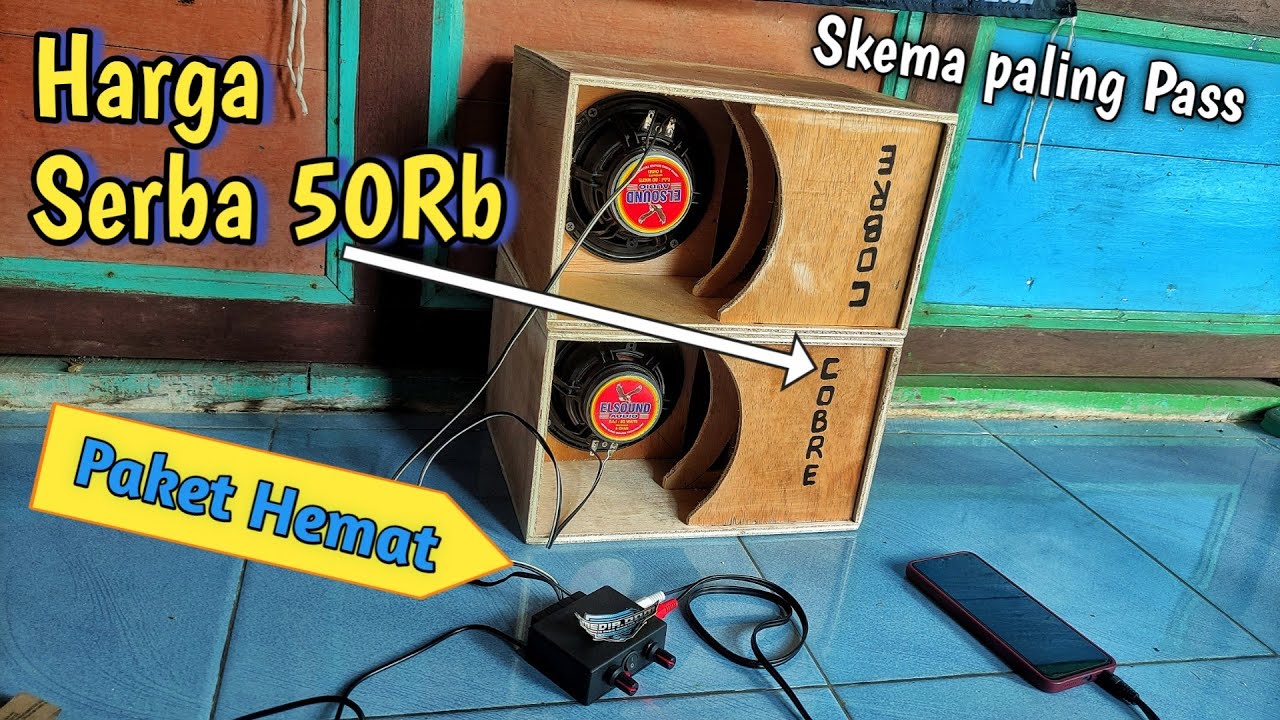 Box Cobre 5 inchi dan power mini Paket anak SD Murah - Box skema paling pass dan horeghhhh masZeh