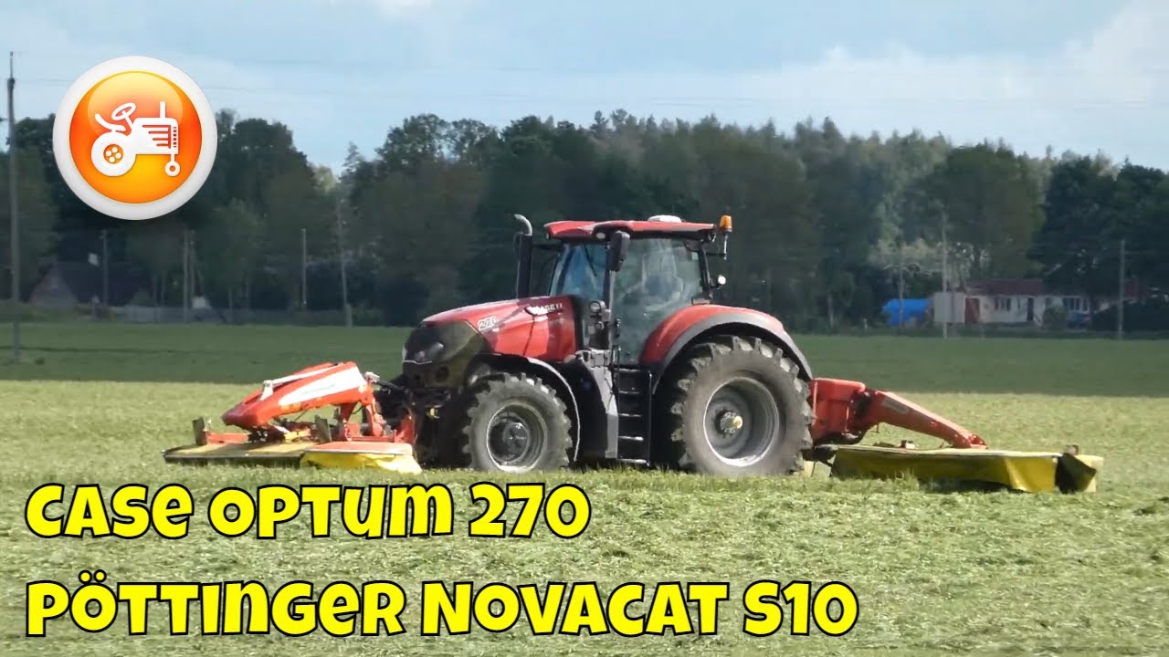 Silage 2023 | Case Optum 270 & Pöttinger Novacat triple mowers
