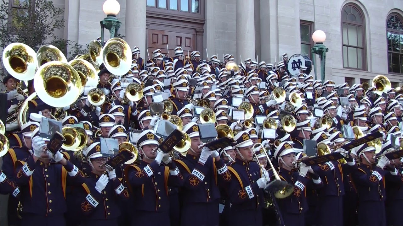 Notre Dame Concert on the Steps. Georgia Week.