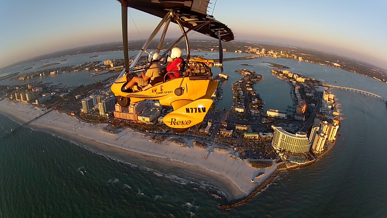 Suzy's Ultralight Flight over Clearwater Beach Florida