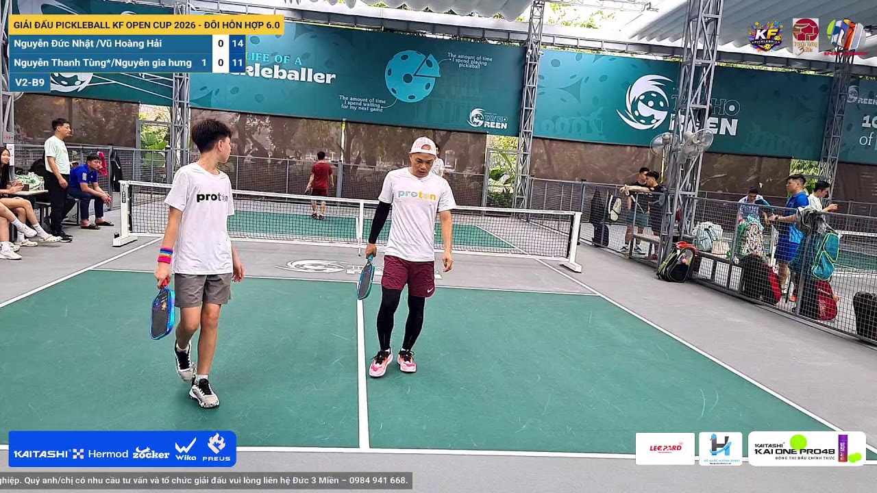 LIVE | GIẢI ĐẤU PICKLEBALL KF OPEN CUP 2026 - ĐÔI HỖN HỢP 6.0 | V2-B9