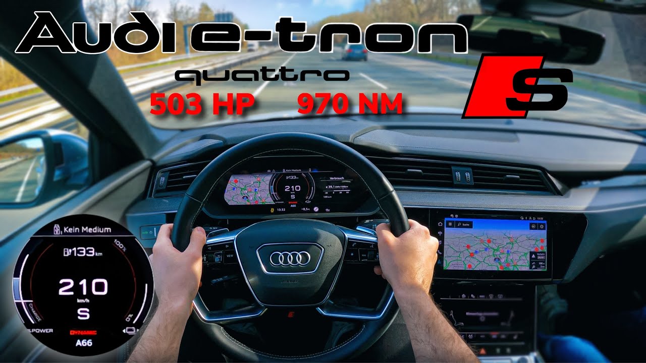 Audi e-tron S 503HP 2022 POV TEST DRIVE ON GERMAN AUTOBAHN 🏎️