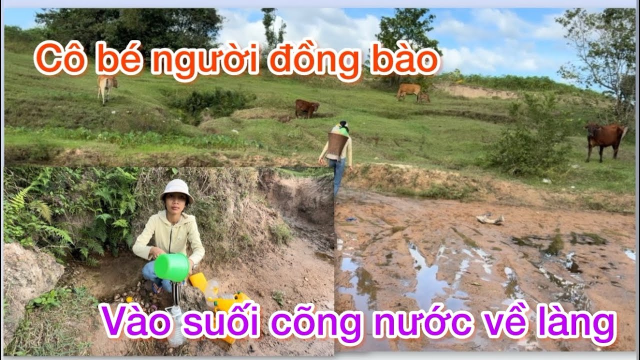 Khám phá cuộc sống vùng cao hành trình bé gái 13 tuổi vào suối lấy nước về uống 