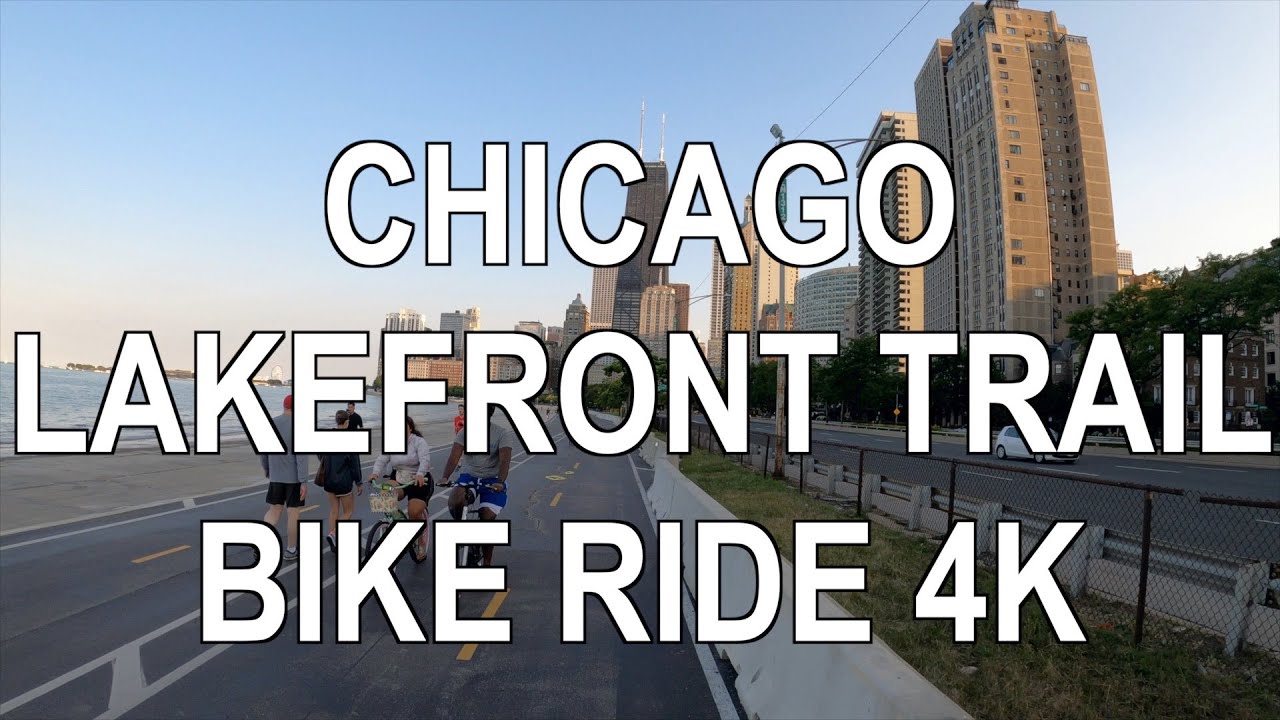 CHICAGO LAKEFRONT TRAIL - BIKE RIDE 4K (PART-1)