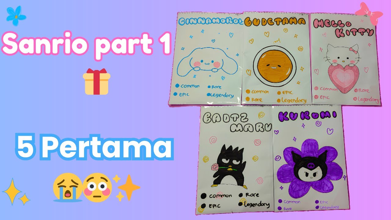 Unboxing Blind Bag Sanrio PART 1 | 5 Karakter Pertama, Gemes Semua! 🎀✨