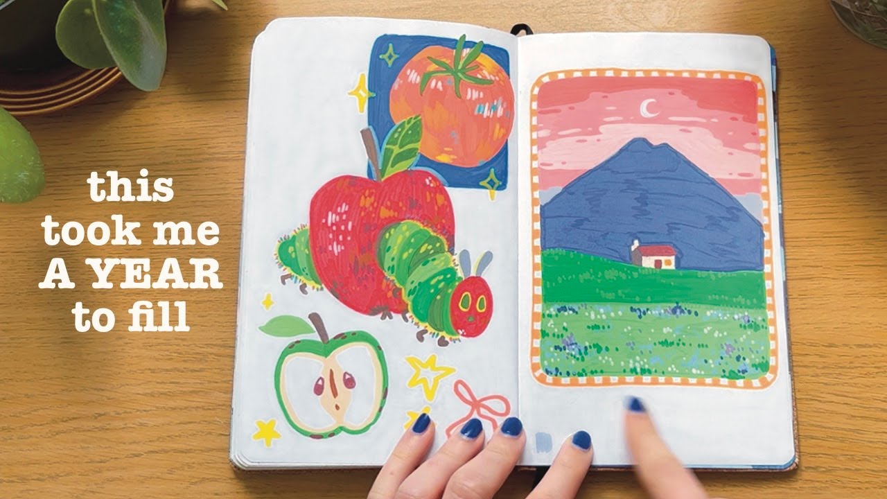 big chatty SKETCHBOOK TOUR! 💫  Royal talens art creation sketchbook 💫