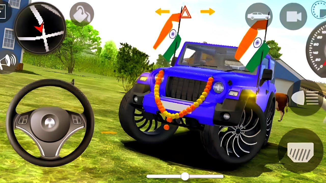 Modified Mahindra Thar😈Games:Indian blue Thar (Gadi Wala Games)Car Game Android Game -#2026 part-24