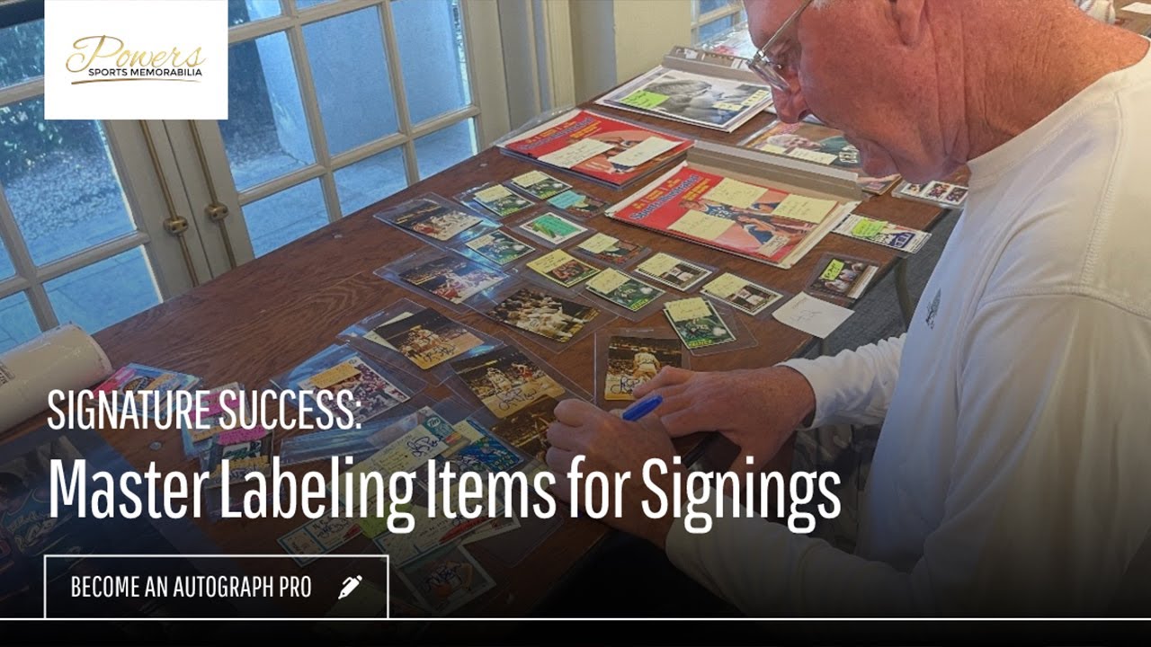 Signature Success: Mastering Item Labeling for Autograph Signings | PSM