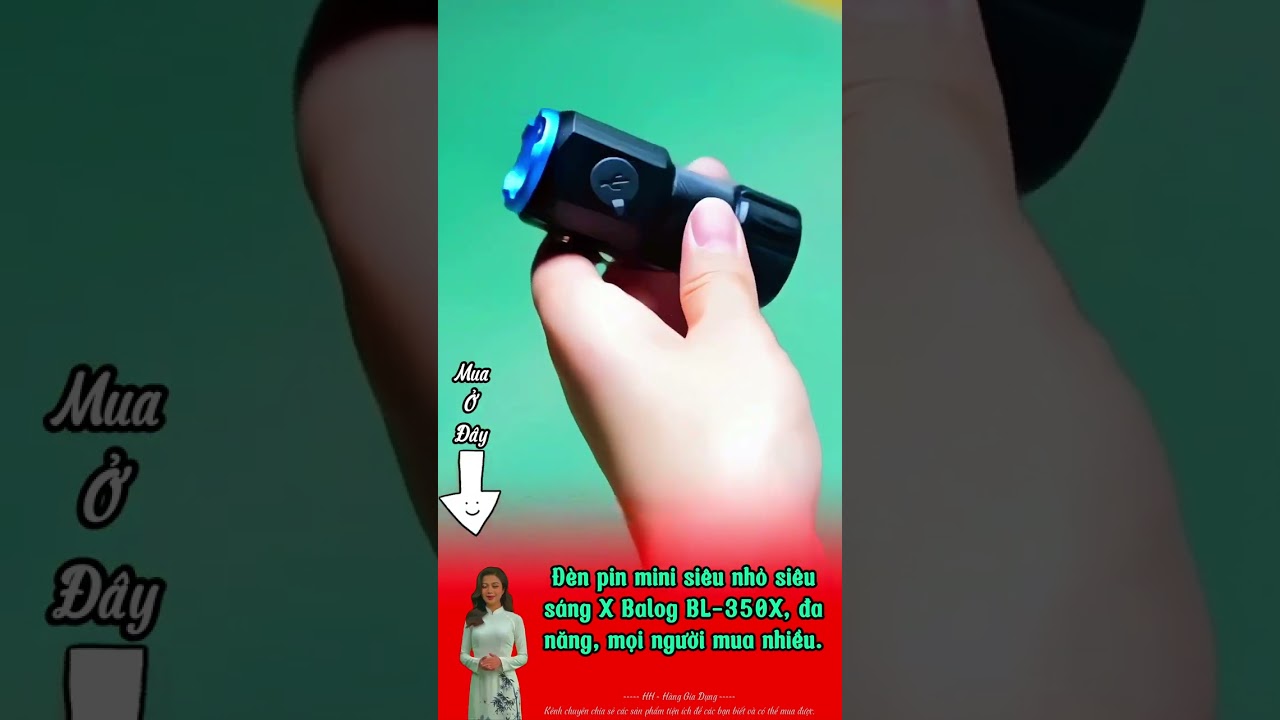Đ&egrave;n pin mini si&ecirc;u nhỏ si&ecirc;u s&aacute;ng X Balog BL 350X  #denpin #denpinsieusang #đ&egrave;npinsi&ecirc;us&aacute;ng #denpinmini