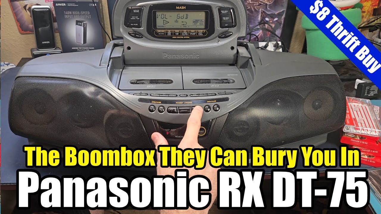 The RX DT-75: This Insane 90s Panasonic Boombox Still Rocks