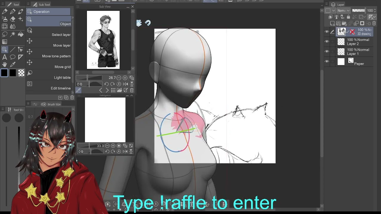 Bust up sketch!| !SR
