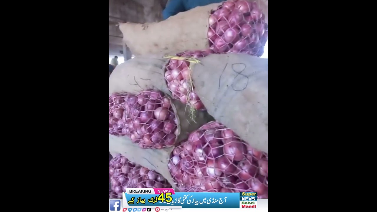 Ajj Pyaz ka Rate Kia Lahore Pakistan | Onion Price Sabzi Mandi Lahore | Today Vegetable Qammat