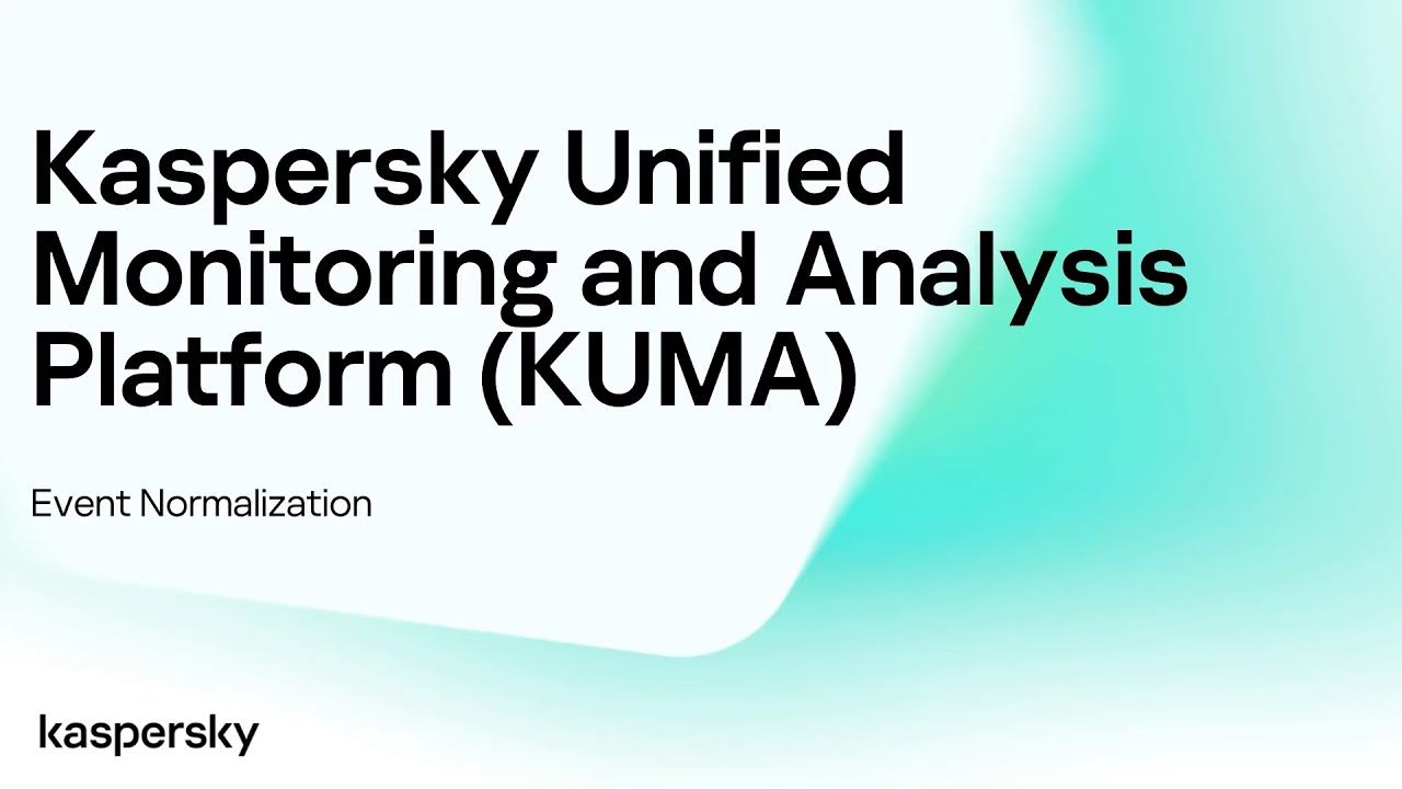 Kaspersky SIEM: event normalization